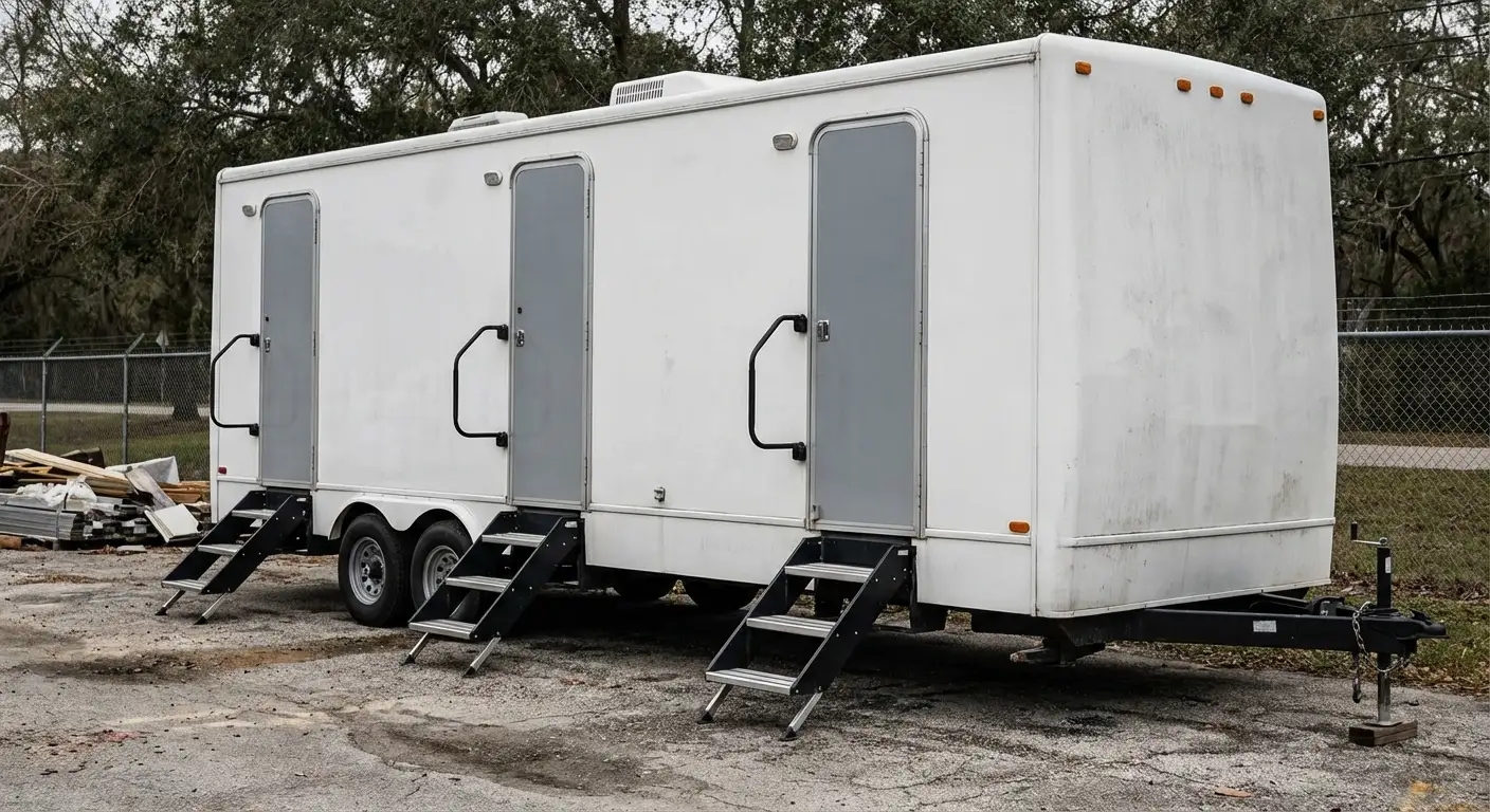 Luxury Restroom Trailer Exterior in Augusta, GA