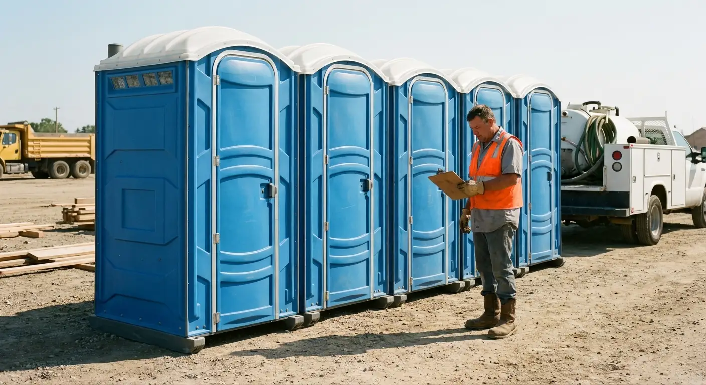 Portable toilet site planning and placement logistics in Augusta, GA
