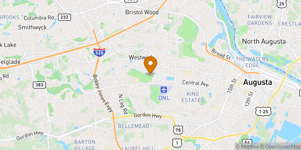 neighborhood map in Augusta, GA