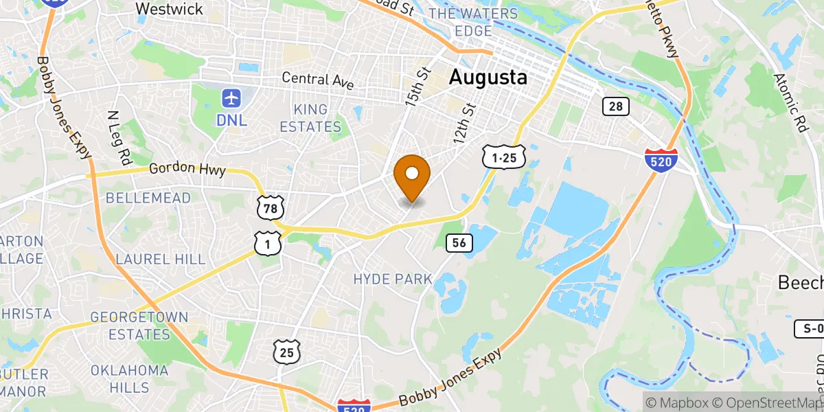  neighborhood map in Augusta, GA